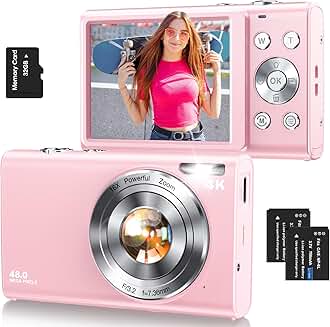 Portable 48MP 4K Vlogging Camera with 16X Zoom