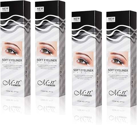White Eyeliner Pencil Set for Eye Makeup, 48 Pieces
