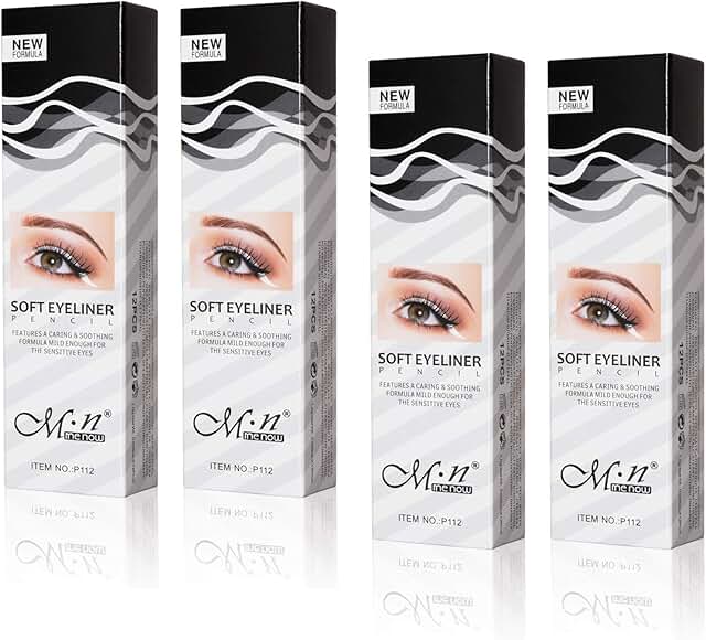 White Eyeliner Pencil Set for Eye Makeup, 48 Pieces