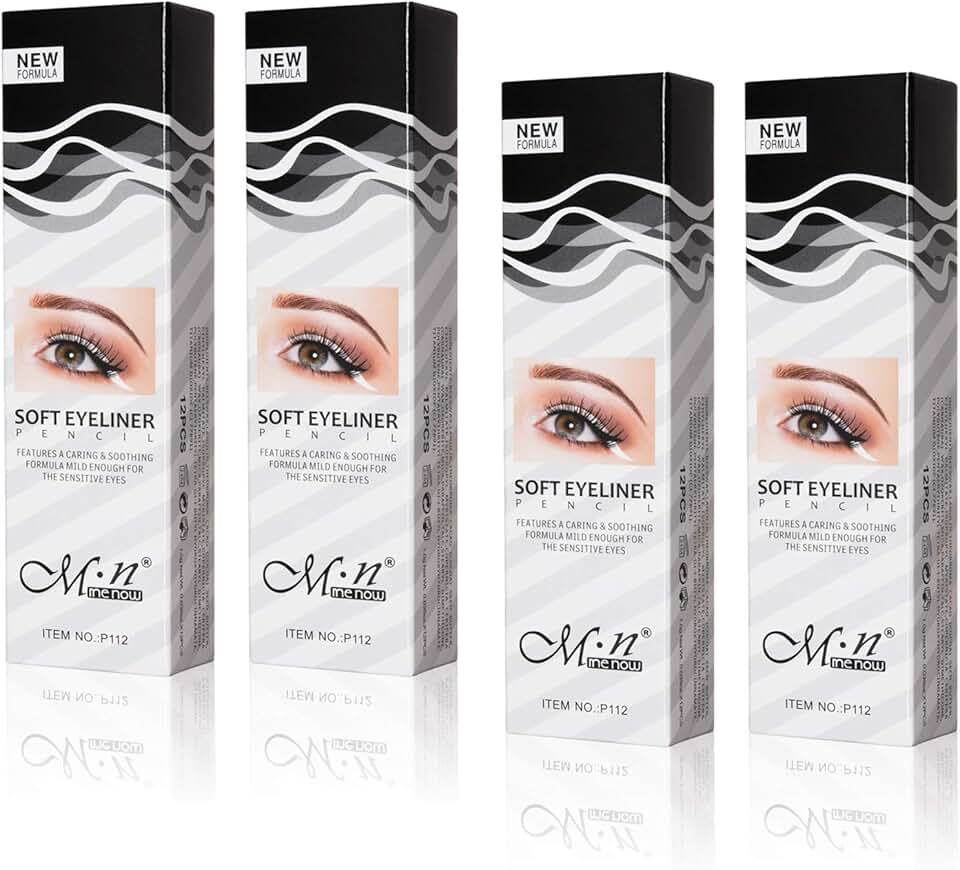 White Eyeliner Pencil Set for Eye Makeup, 48 Pieces