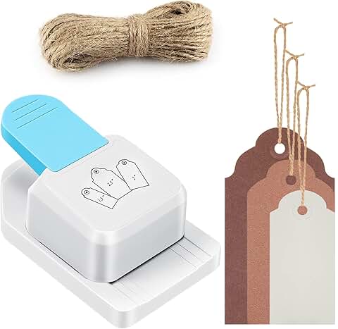 3-in-1 Round Craft Tag Punch for Paper and Scrapbooking