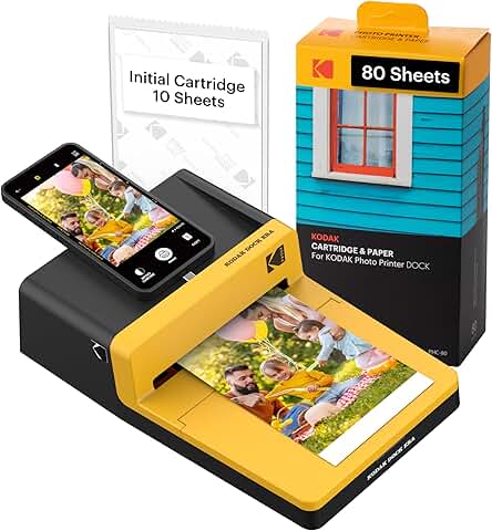 Instant Photo Printer 4x6 Inches 90 Sheets Bundle