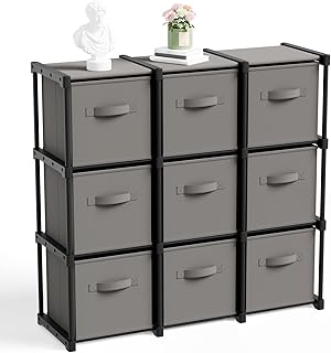 9 Cube Storage Organizer with Shelf for Toys Clothes and Books