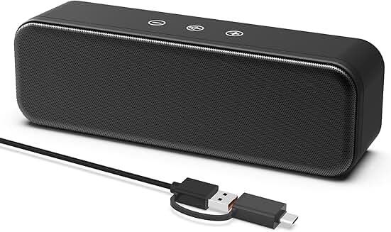Wired USB Computer Speakers with Deep Bass