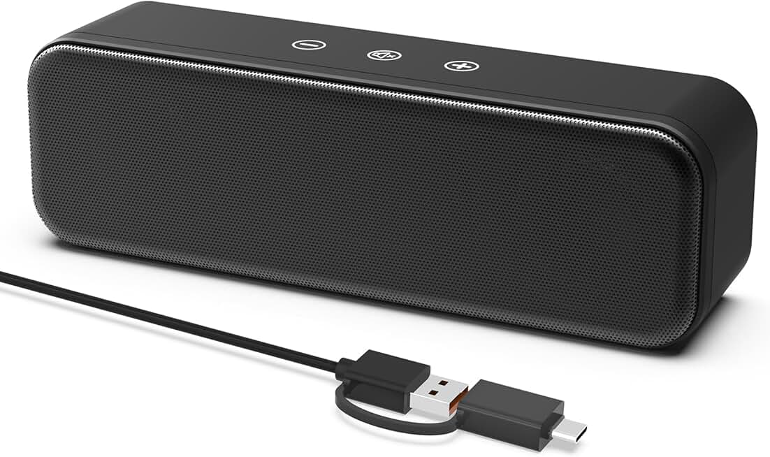 Wired USB Computer Speakers with Deep Bass