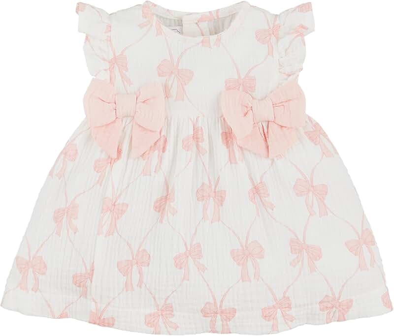 Girls' Bow Print Baby Dress