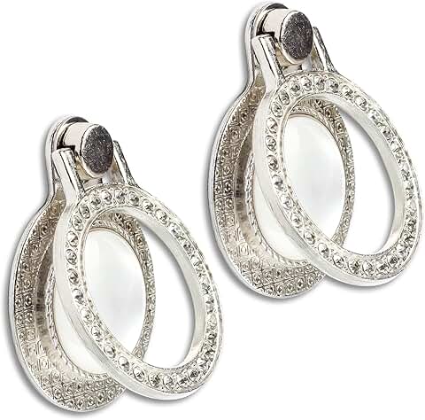 Two Packs of Glitter Gemstone Phone Ring Holders
