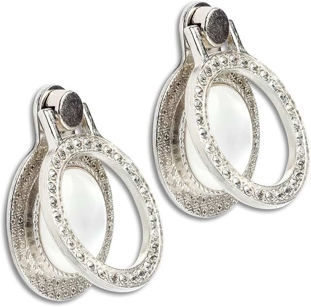 Two Packs of Glitter Gemstone Phone Ring Holders