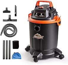 4-Gallon Wet/Dry Shop Vacuum with Nozzles and Brush
