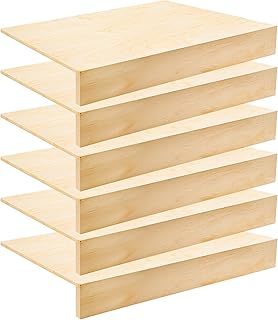 Wooden Wire Shelf Covers for Pantry and Closet, 6 Pack