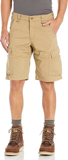 Men's Relaxed Fit Ripstop Cargo Work Shorts