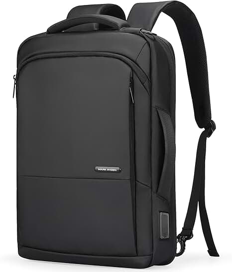 Slim 15.6 Inch Waterproof Business Backpack with USB Port