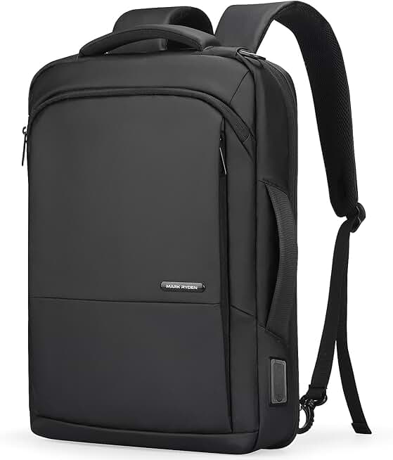 Slim 15.6 Inch Waterproof Business Backpack with USB Port
