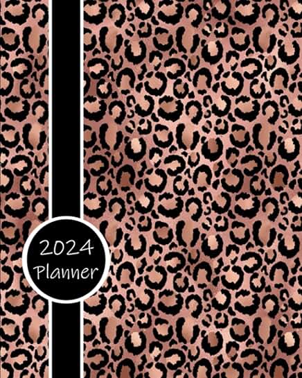 2024 Daily, Weekly, Monthly Planner with Animal Print