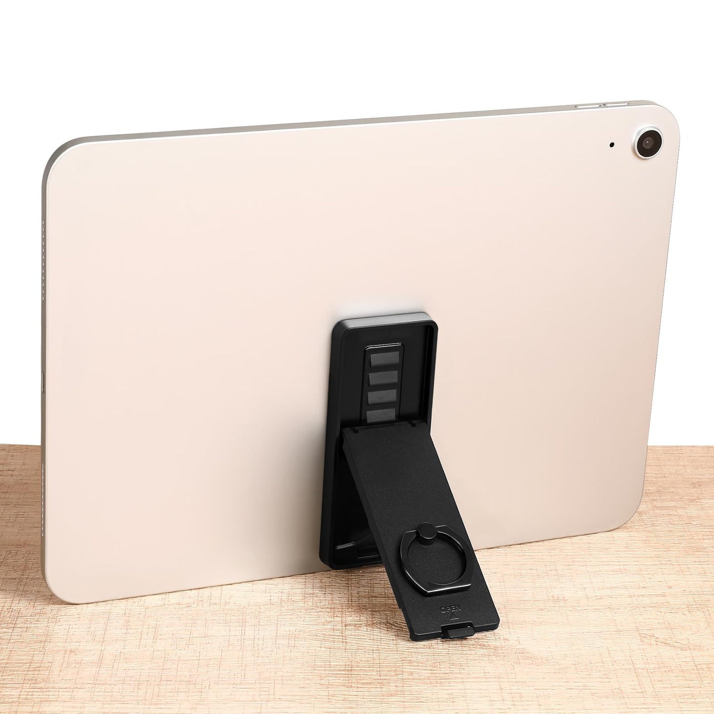 Foldable Black Tablet Ring Holder and Stand