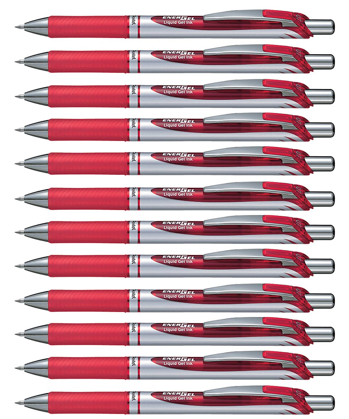 Red Gel Pen with 0.7 mm Tip, Pack of 12