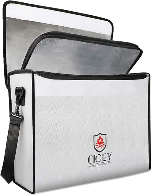 Large Fireproof and Waterproof Document Bag
