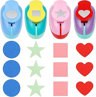 Set of four shape punchers for kids' paper crafts