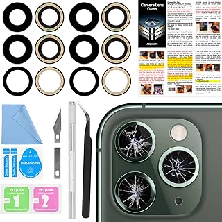 2-Pack Rear Camera Lens Glass Replacement for iPhone 11 Pro and Max