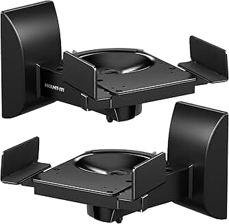 Pair of Adjustable Wall Mounts for Speakers