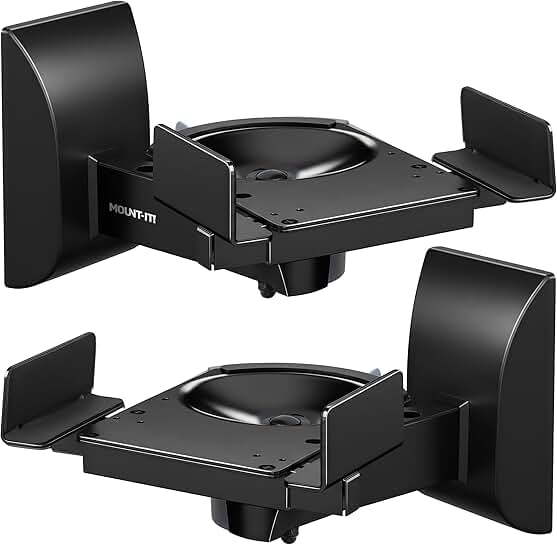 Pair of Adjustable Wall Mounts for Speakers