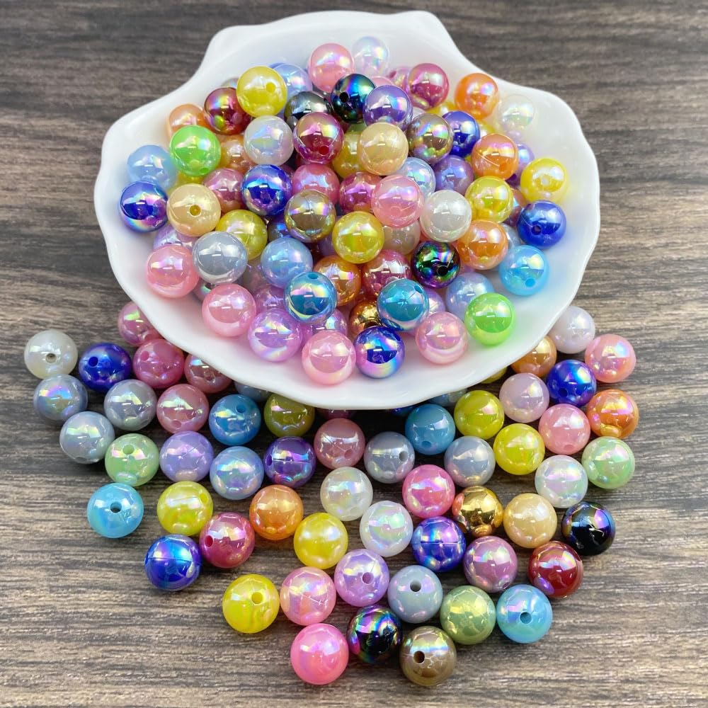 Colorful 10mm Pearl Beads for Jewelry and Home Decor