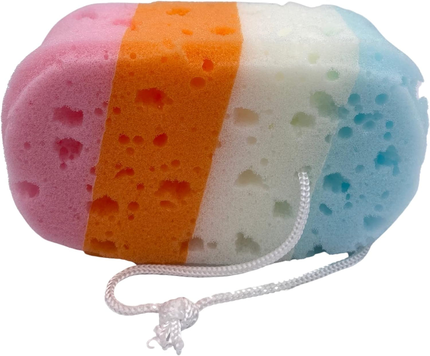 MODAIO-Soft Bath Sponge for Women, Men, Teenager, Body Wash Sponges - 5" x 3" x 2"