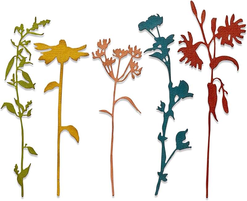 Wildflower Stems Thinlits Die Set, 5 Pack