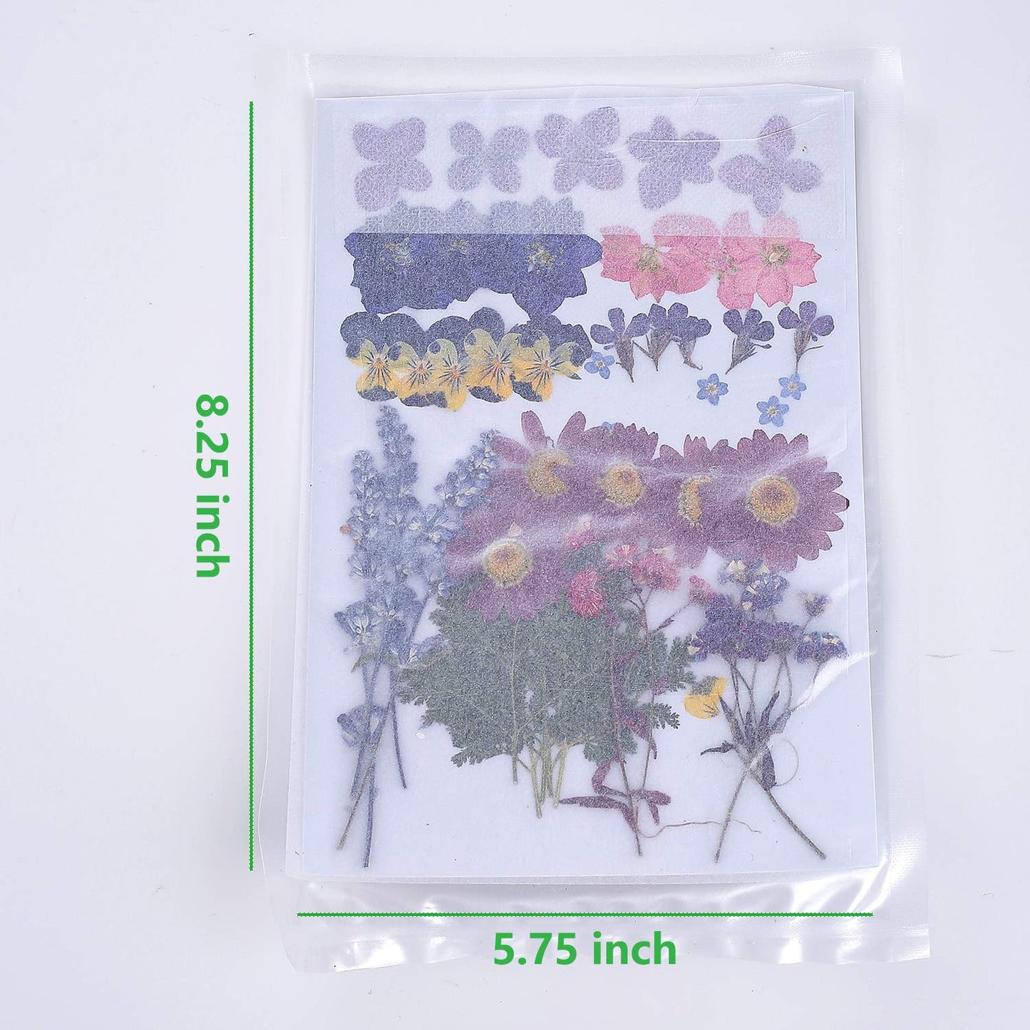 46pcs Dried Pressed Flowers Leaves for Resin Jewelry Craft