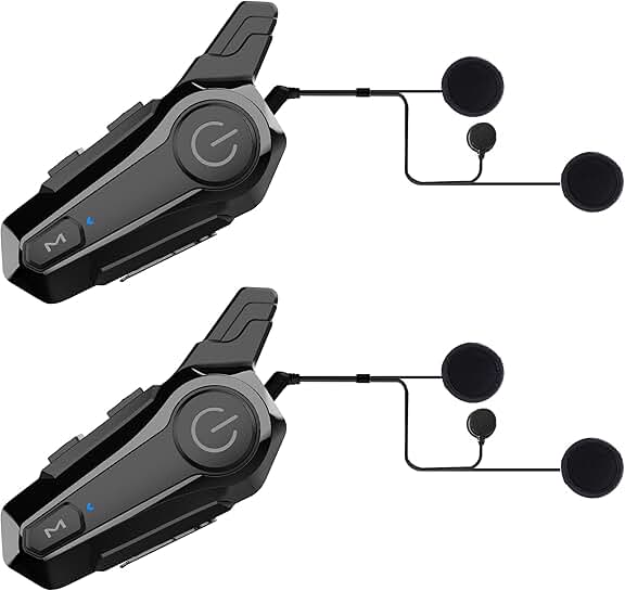 Motorcycle Helmet Intercom Headset E1, 2 Pack