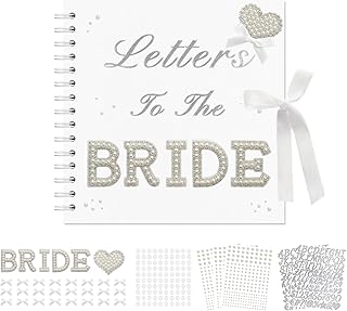 8x8 Wedding Memory Book with Letters, Bows, and Stickers