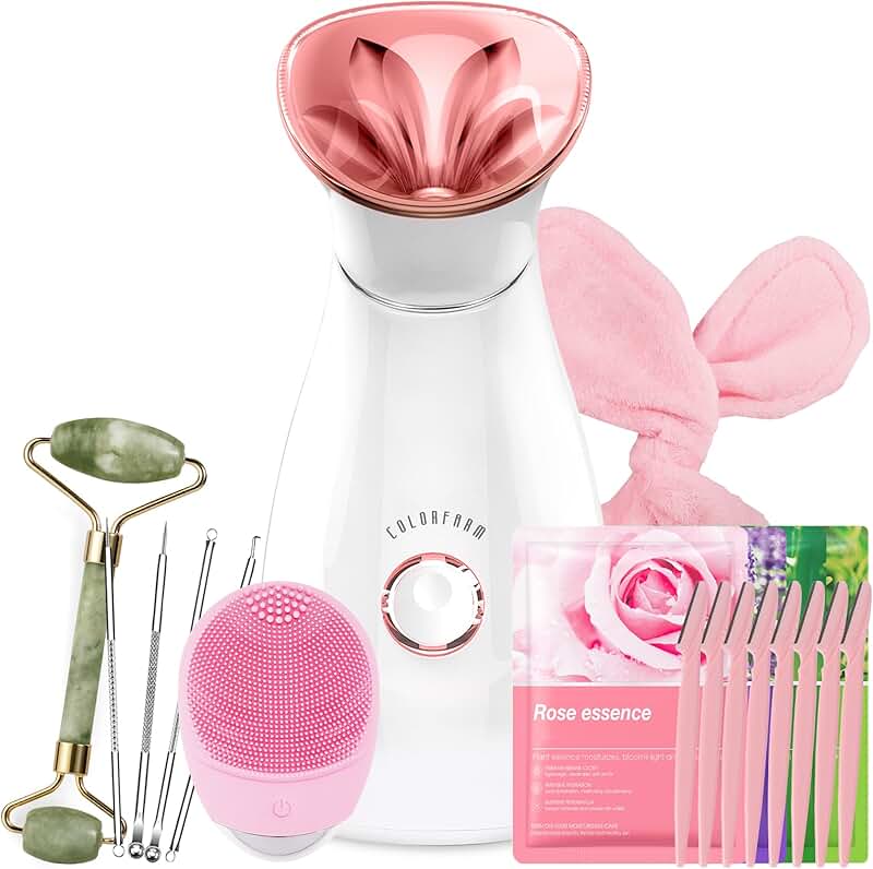Facial Steamer Skin Care Set with 6 Tools