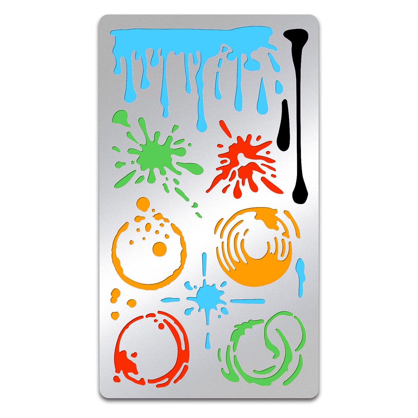 Stainless Steel Painting Kit with Stencils and Bookmarks