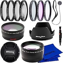 Complete 58MM Lens Filter Kit with Telephoto and Wide-Angle Lenses