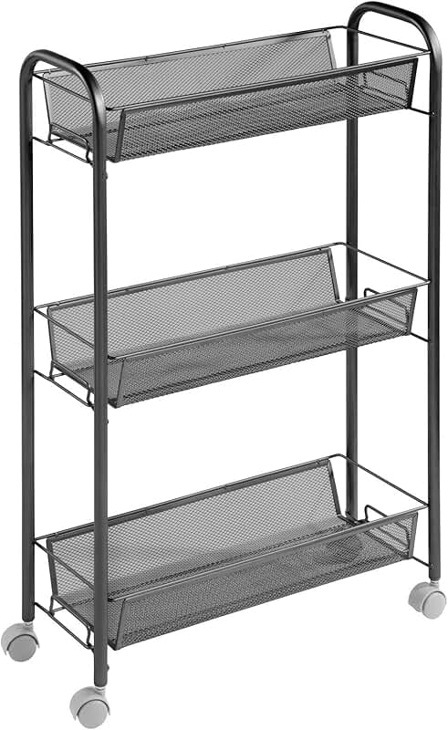 Foldable Grey and White Linen Storage Baskets Set of 4
