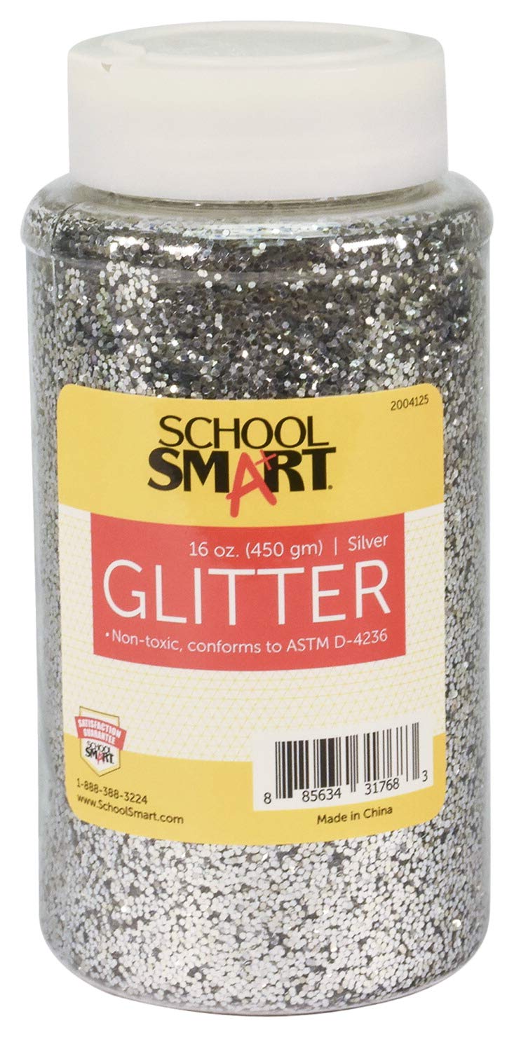 1 Pound Silver Glitter for Crafts and Decorations