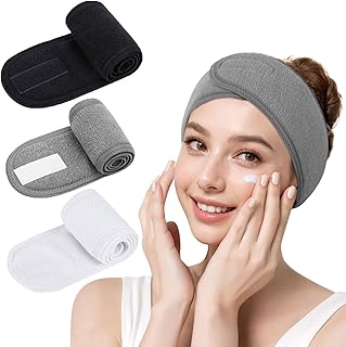 Soft Terry Cloth Facial Headband for Women