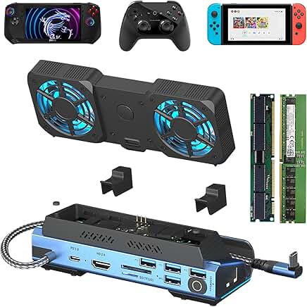 10-in-1 Docking Station with M.2 NVMe Enclosure and Fast Charging