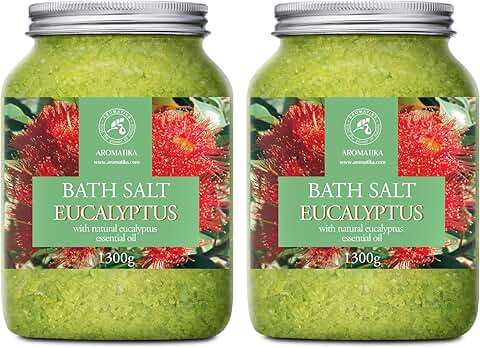 Eucalyptus Bath Salts for Relaxation and Sleep Set