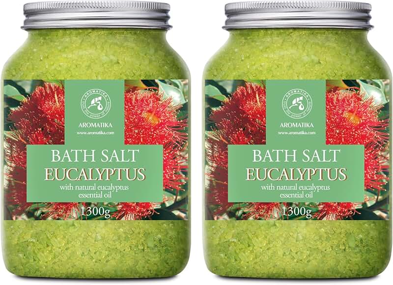 Eucalyptus Bath Salts for Relaxation and Sleep Set