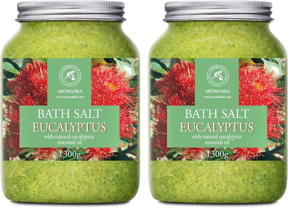 Eucalyptus Bath Salts for Relaxation and Sleep Set