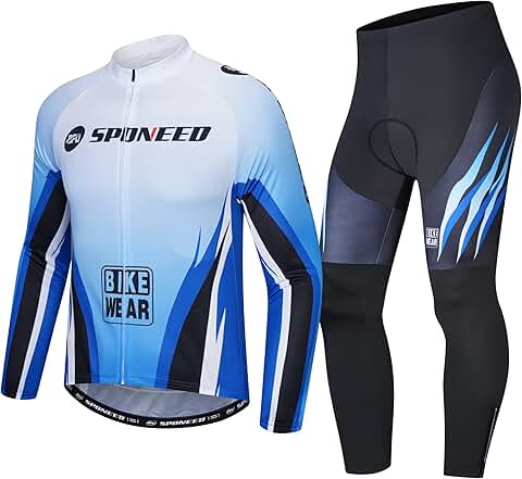 Men's Long Sleeve Cycling Jersey and Pants Set