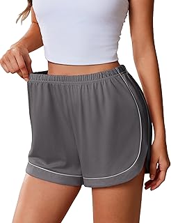 Soft high-waist women's sleep and lounge shorts