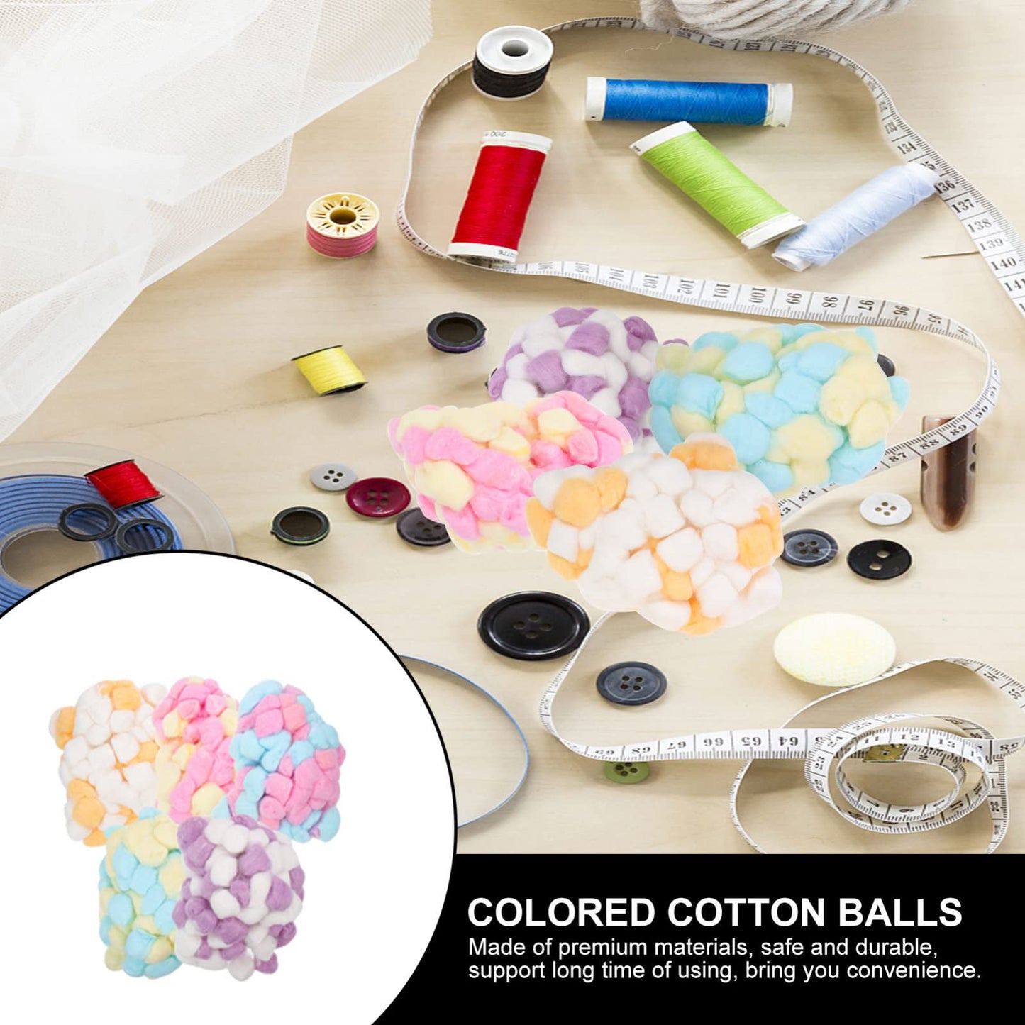 500pcs Colorful Cotton Pom Poms for Crafts and Decorations