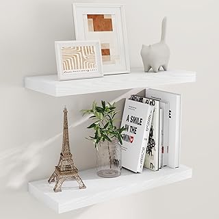 Set of Two 24-Inch Rustic Floating Shelves