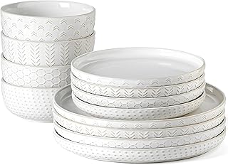 12-Piece Stoneware Dinnerware Set for Four