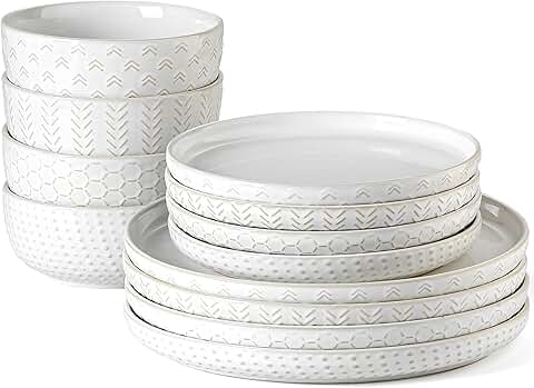 12-Piece Stoneware Dinnerware Set for Four