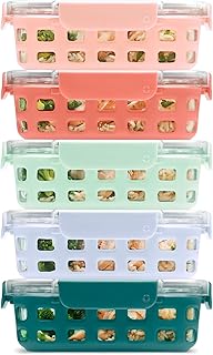 10-Piece Glass Meal Prep Containers with Lids