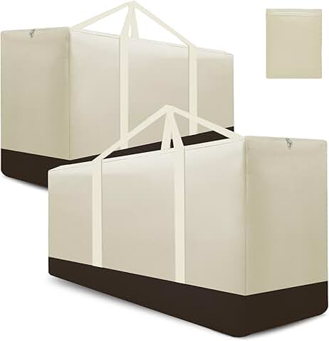 Large Waterproof Cushion Storage Bags, 2 Pack