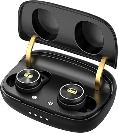 Wireless Earbuds with Charging Case and Deep Bass
